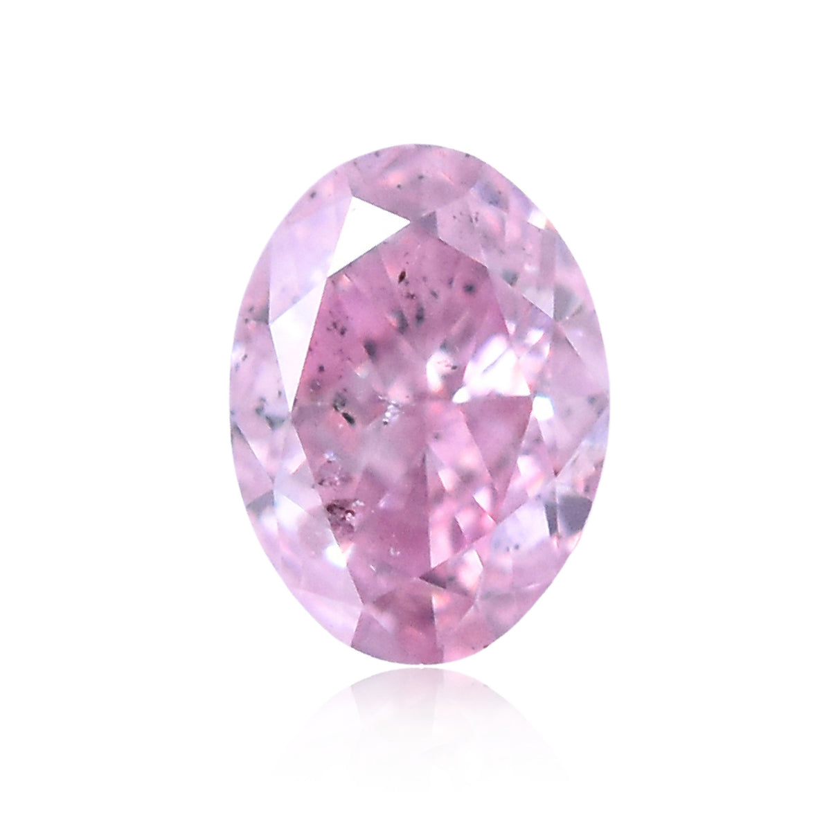 Oval Fancy Intense Purplish Pink Natural Diamond 0.12ct loose diamond