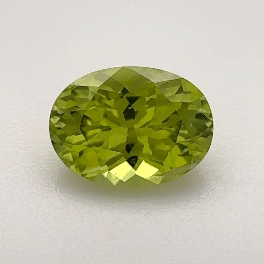 Oval Green Peridot 1.22ct loose gemstone