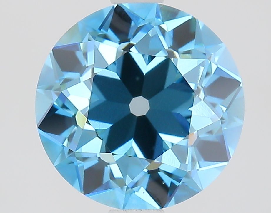 European Cut Fancy Vivid Blue Lab-grown Diamond 2.08ct VS1 loose diamond