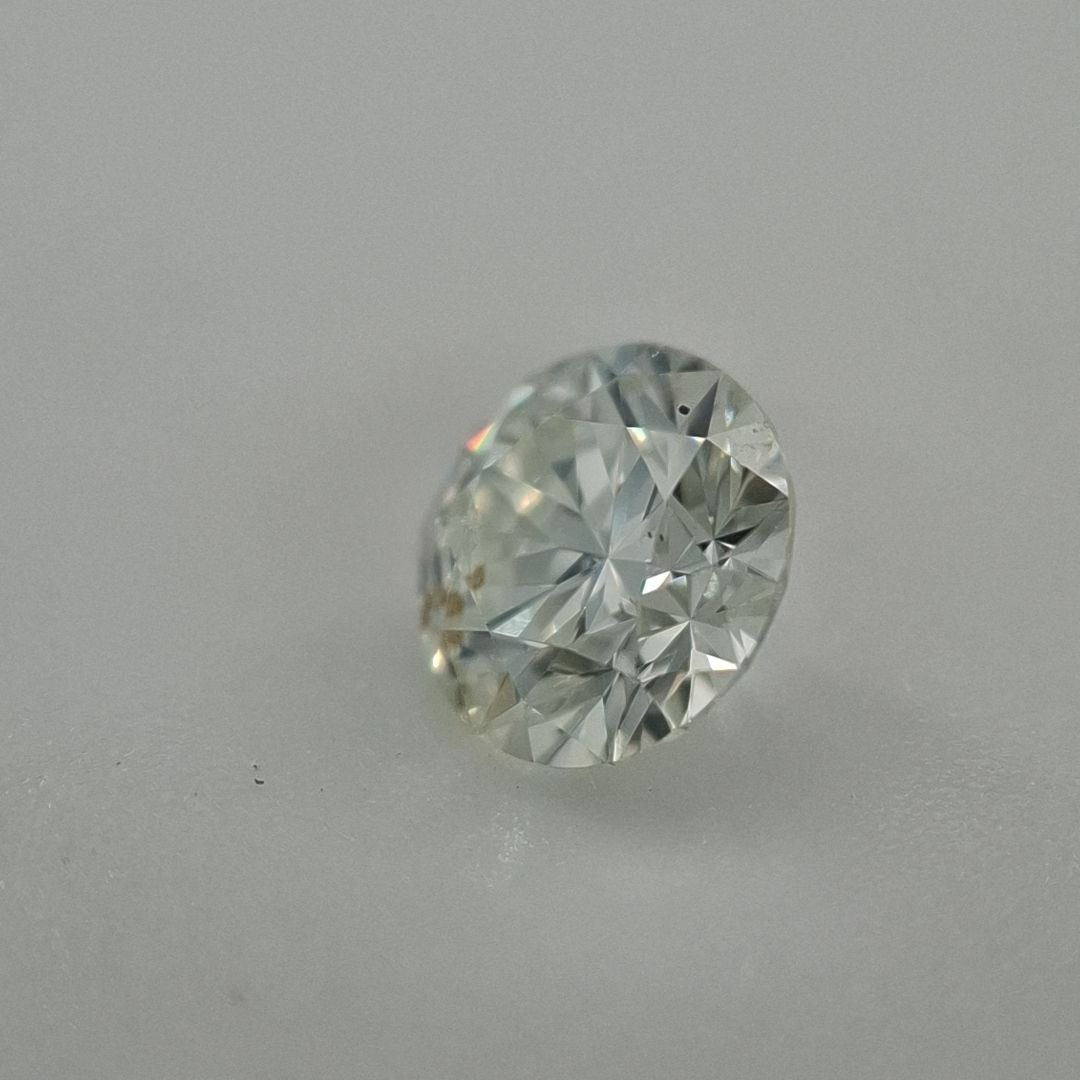 Round Fancy Green Natural Diamond 0.53ct I1 loose diamond