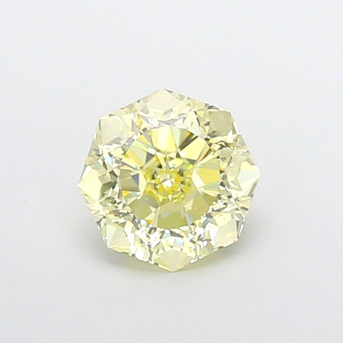 Octagonal Fancy Yellow Lab-grown Diamond 1.4ct VS1 loose diamond