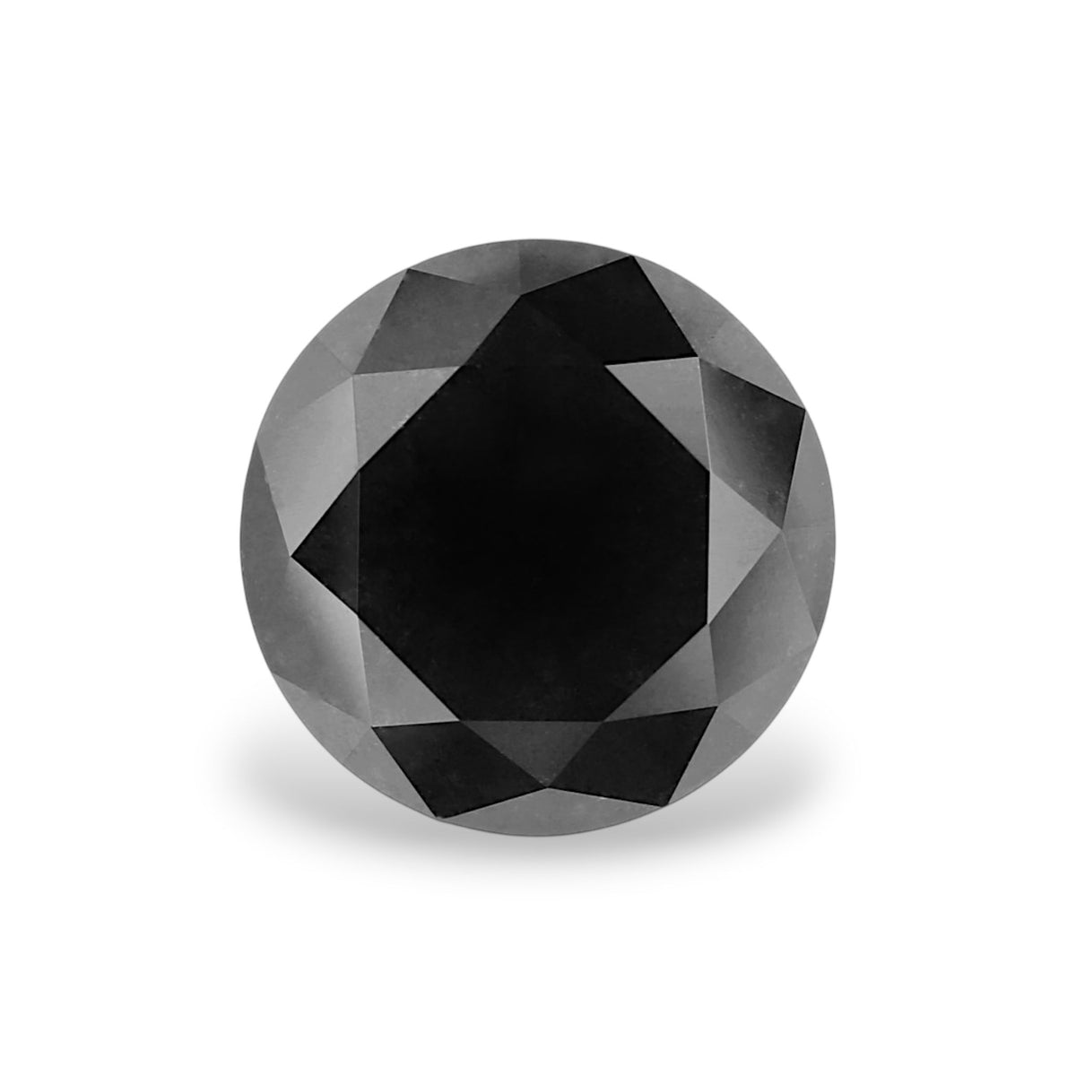 Round Fancy Black Natural Diamond 4.94ct VVS2 loose diamond