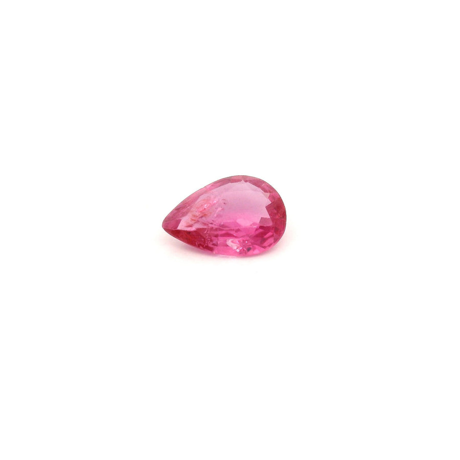 Pear Red Ruby 0.6ct loose gemstone