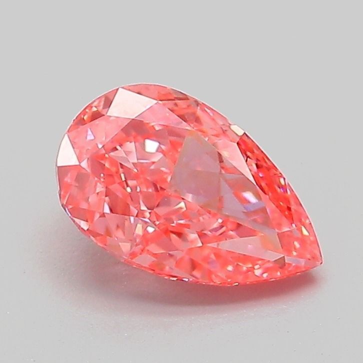 Pear Fancy Vivid Pink Lab-grown Diamond 1.09ct VVS2 loose diamond
