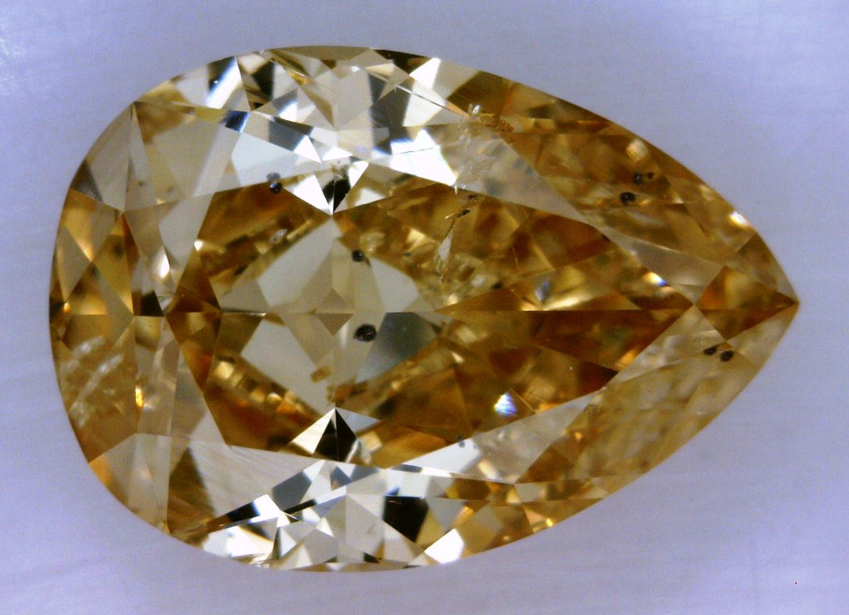 Pear Fancy Yellowish Brown Natural Diamond 1.23ct loose diamond