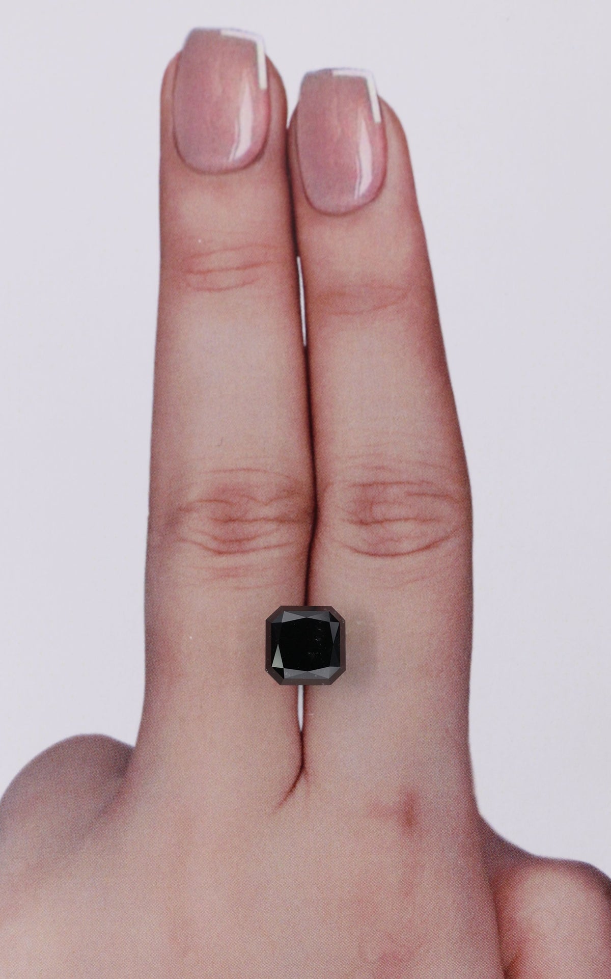 Square Radiant Black Natural Diamond 3.54ct loose diamond