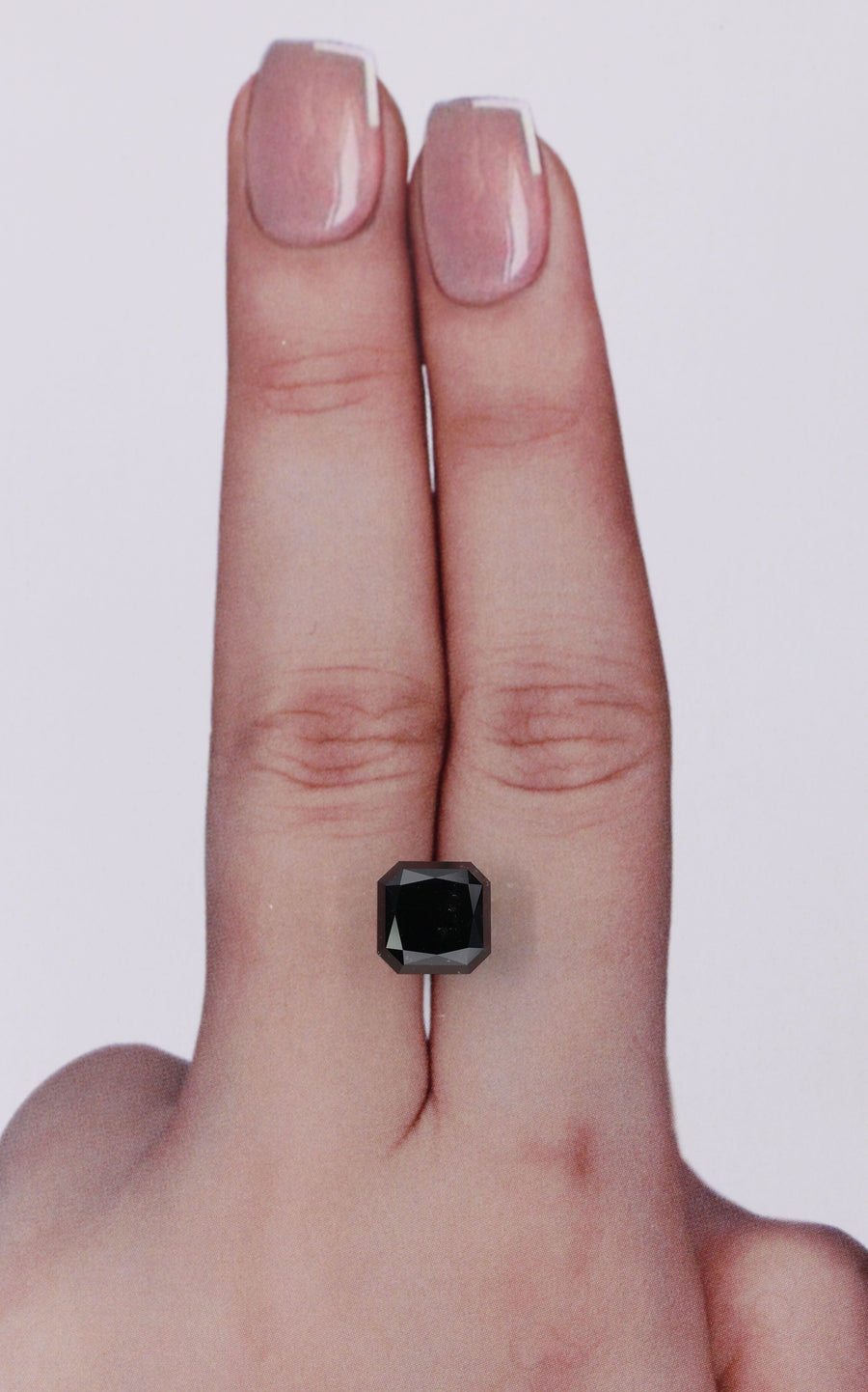 Square Radiant Black Natural Diamond 3.54ct loose diamond