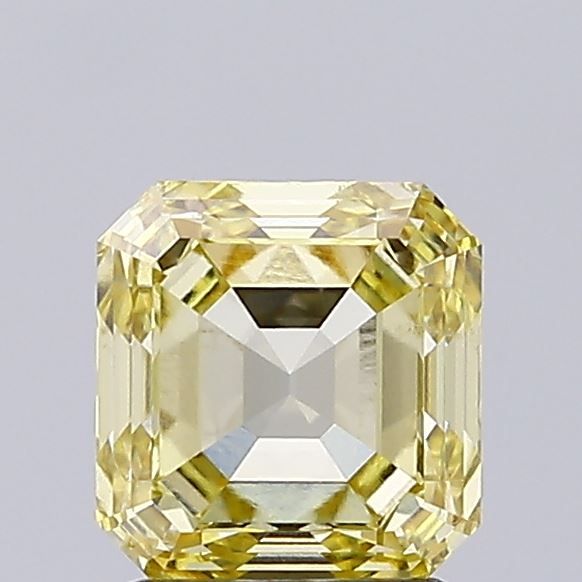 Asscher Fancy Intense Yellow Lab-grown Diamond 2.01ct VS1 loose diamond