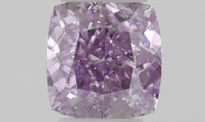 Cushion Fancy Intense Pink Purple Natural Diamond 0.15ct I1 loose diamond