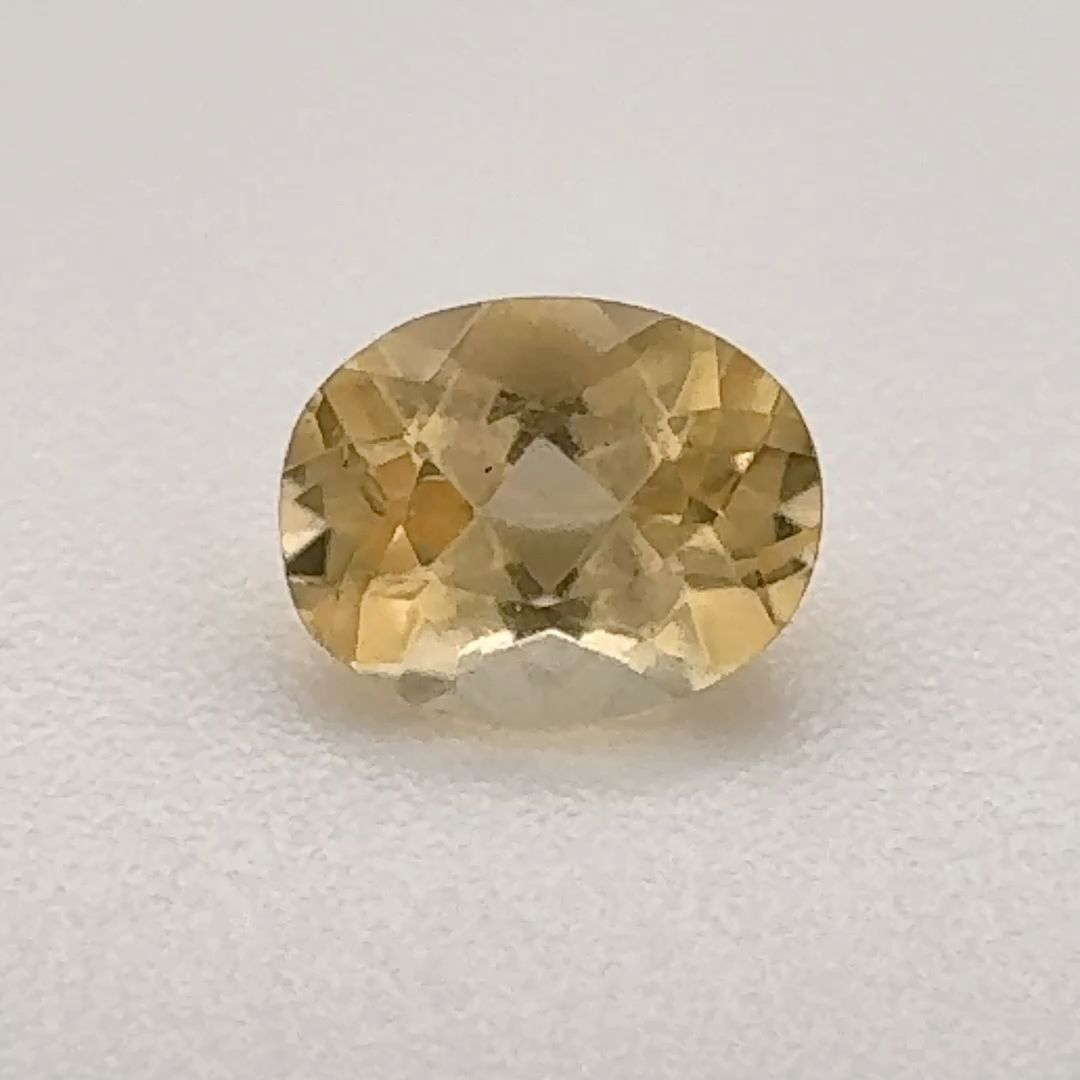 Oval Yellow Topaz 0.675ct loose gemstone