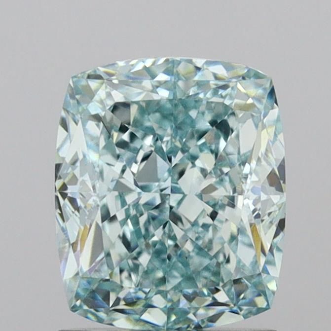 Cushion Fancy Vivid Green Lab-grown Diamond 1.76ct VVS2 loose diamond