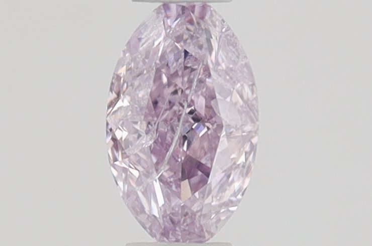 Oval Fancy Intense Pinkish Purple Natural Diamond 0.24ct I2 loose diamond