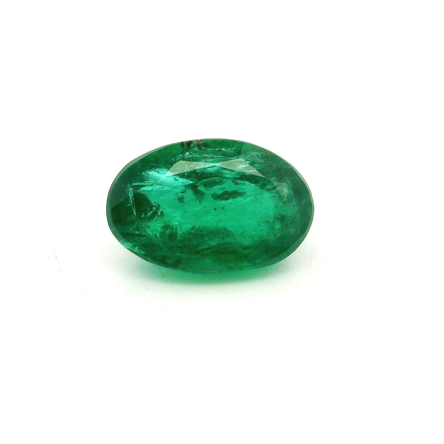 Oval Green Emerald 0.68ct loose gemstone