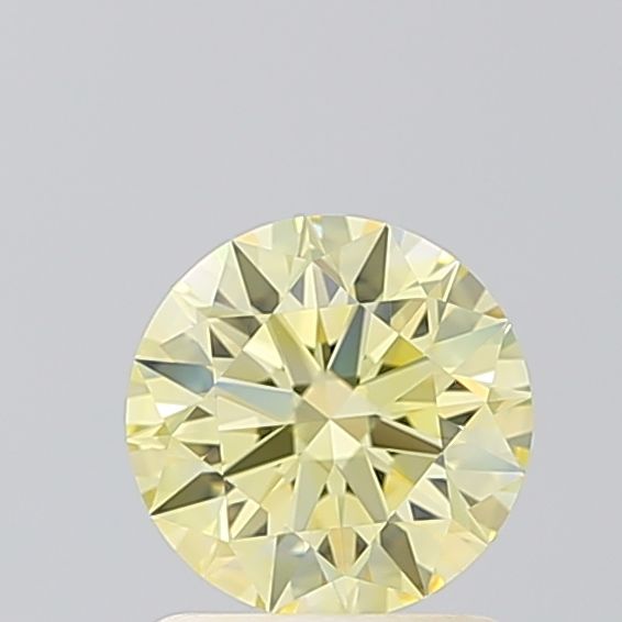 Round Yellow Lab-grown Diamond 1.07ct IF loose diamond