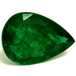 Pear Green Emerald 2.88ct loose gemstone
