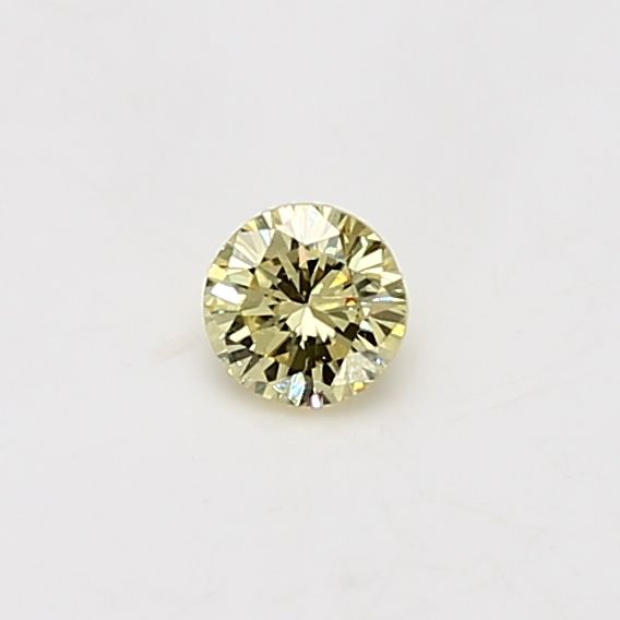 Round Fancy Yellow Natural Diamond 0.21ct VS2 loose diamond