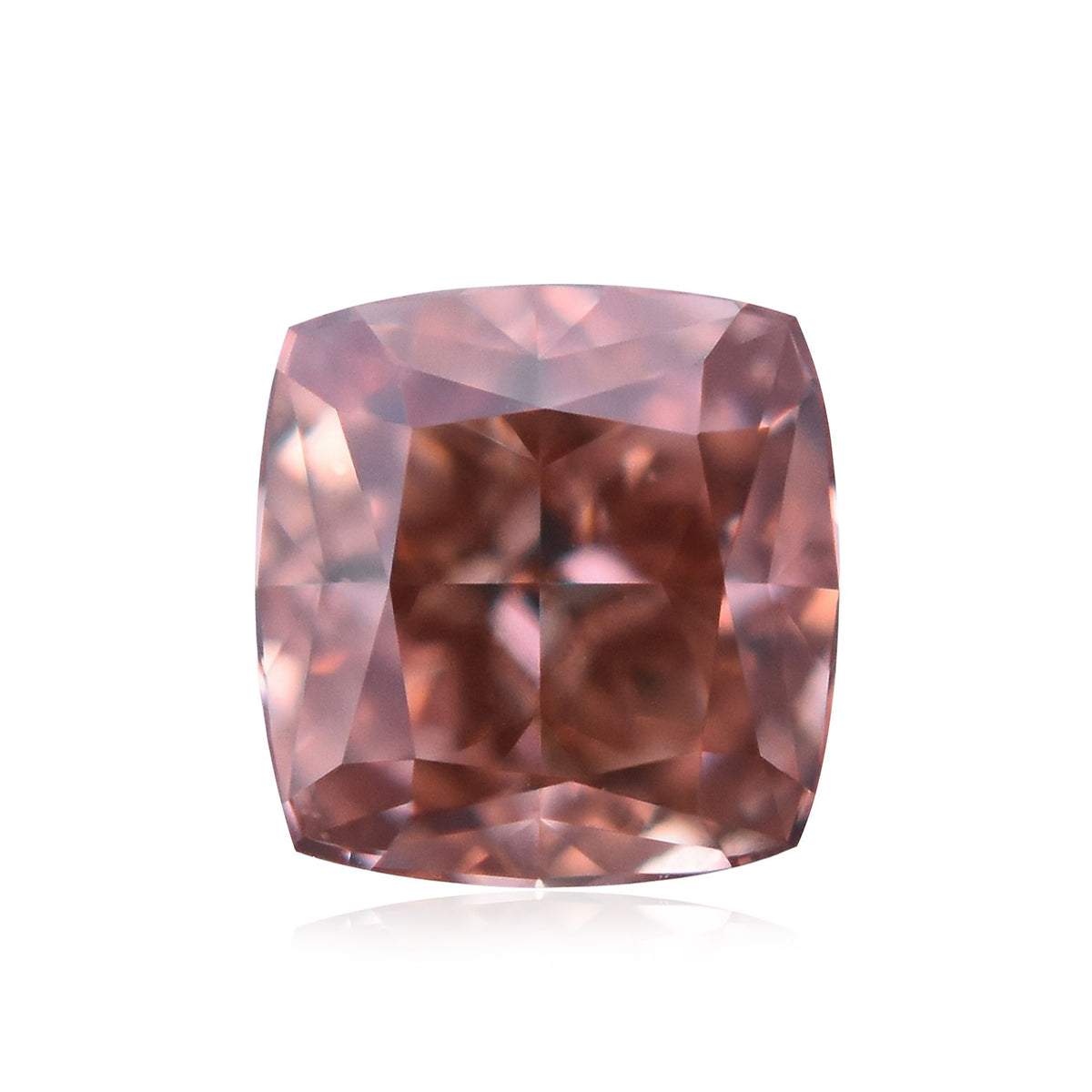 Cushion Fancy Deep Orangey Pink Natural Diamond 0.18ct SI1 loose diamond