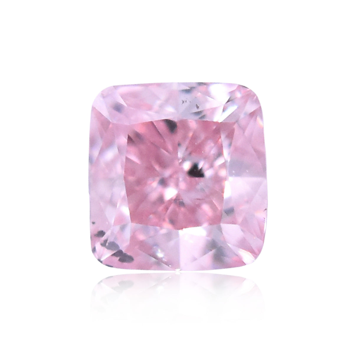 Cushion Fancy Intense Orangey Pink Natural Diamond 0.19ct SI2 loose diamond