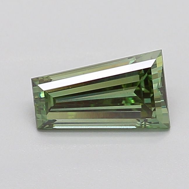 Tapered Baguette Fancy Vivid Green Lab-grown Diamond 0.79ct VVS2 loose diamond