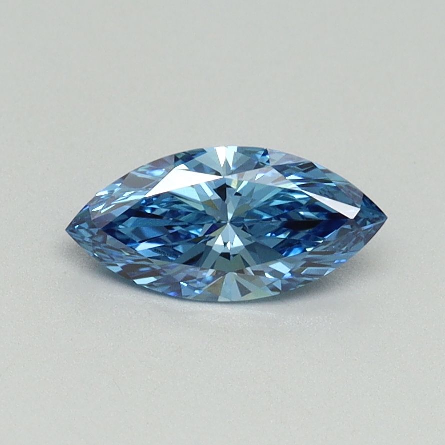 Marquise Fancy Vivid Blue Lab-grown Diamond 0.54ct VS1 loose diamond