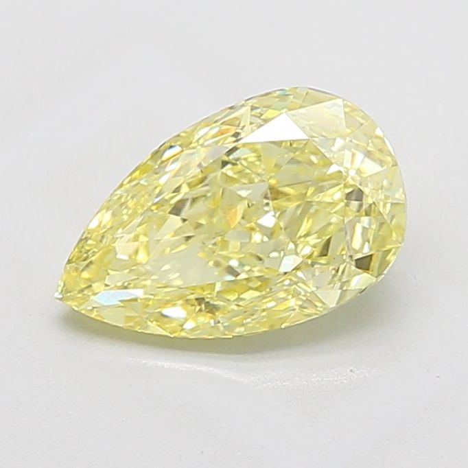 Pear Fancy Intense Yellow Lab-grown Diamond 2.52ct VS1 loose diamond