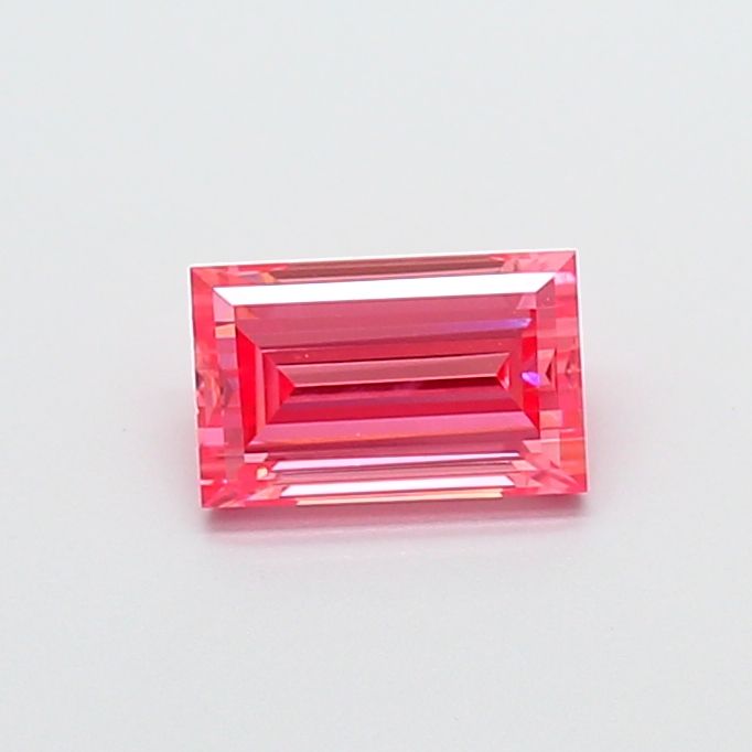Baguette Fancy Vivid Pink Lab-grown Diamond 0.88ct VS1 loose diamond
