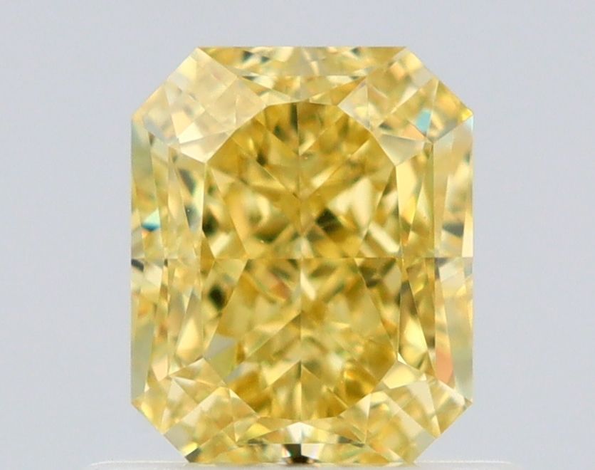 Radiant Fancy Intense Yellow Natural Diamond 0.75ct VVS1 loose diamond