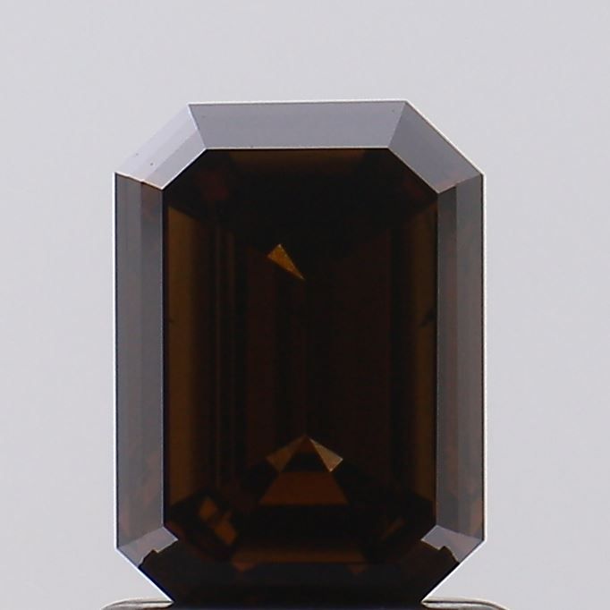 Emerald Fancy Deep Brown Lab-grown Diamond 1.1ct VS2 loose diamond