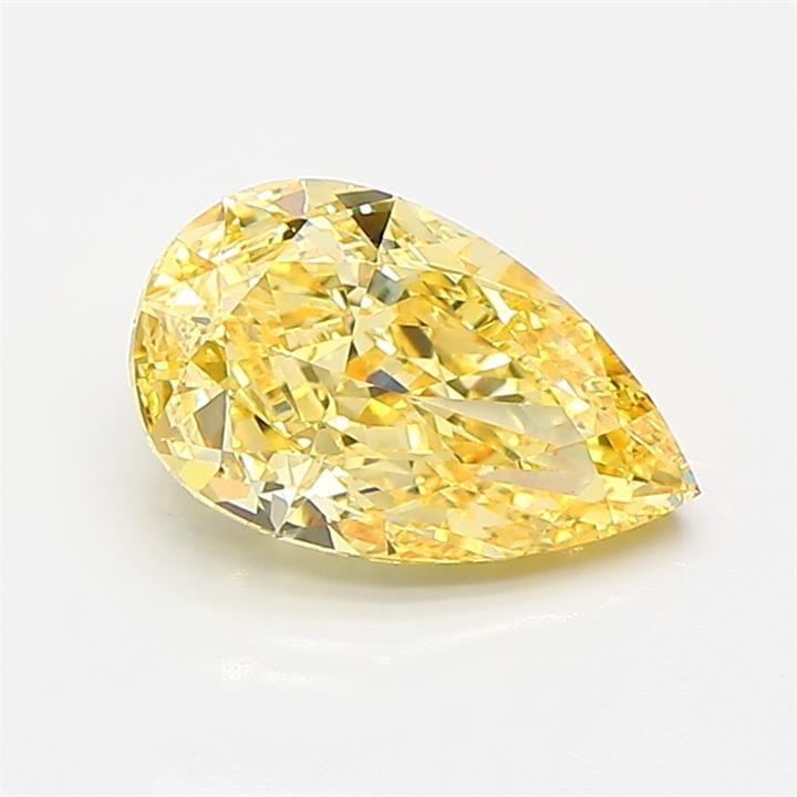 Pear Fancy Vivid Yellow Lab-grown Diamond 1.26ct VS1 loose diamond