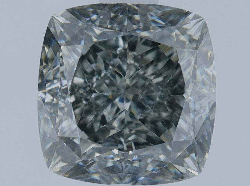 Cushion Fancy Dark Blueish Gray Natural Diamond 1.01ct SI1 loose diamond
