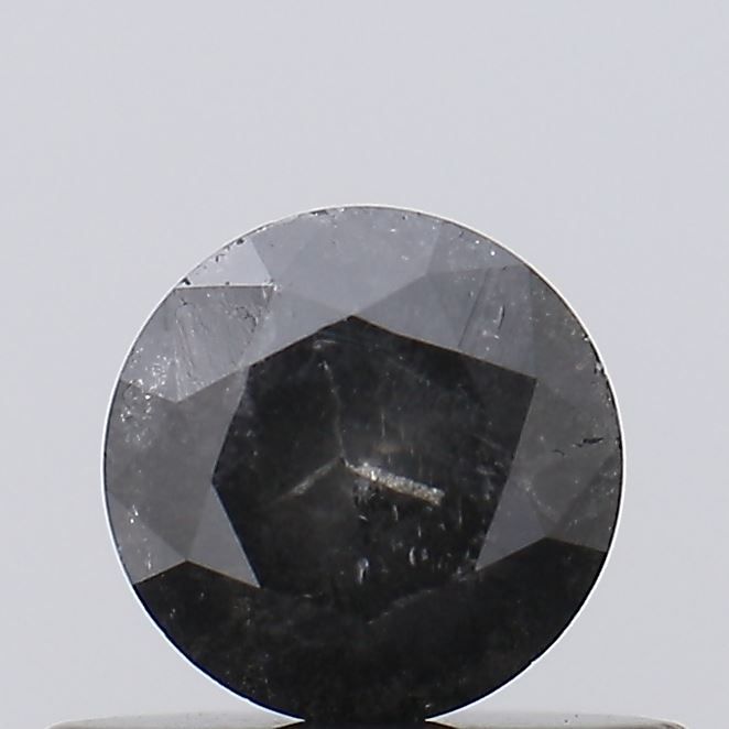 Round Salt And Pepper Natural Diamond 0.41ct I3 loose diamond