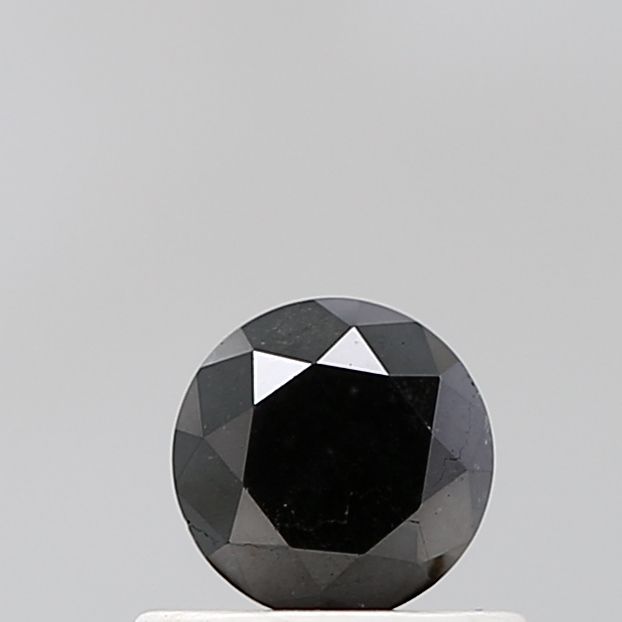 Round Black Natural Diamond 0.55ct VS1 loose diamond