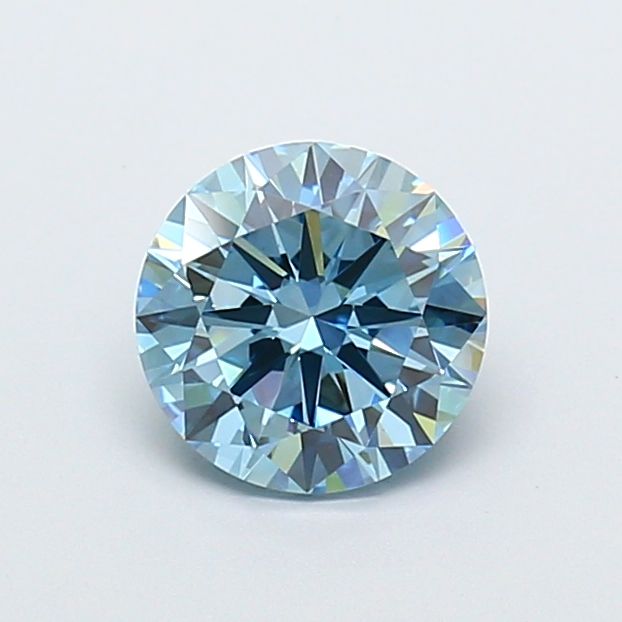 Round Fancy Vivid Blue Lab-grown Diamond 1.55ct VVS2 loose diamond