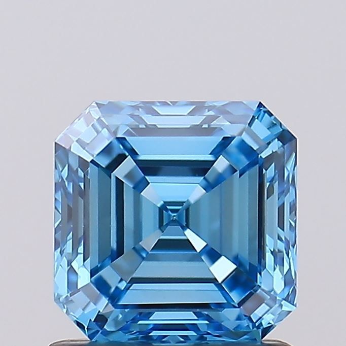 Asscher Fancy Vivid Blue Lab-grown Diamond 1.06ct VS1 loose diamond