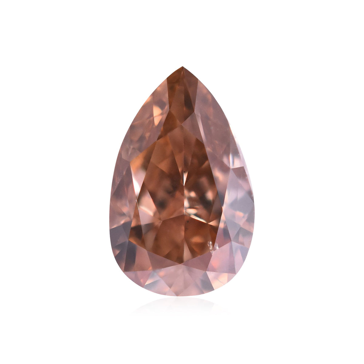 Pear Fancy Brown Orange Natural Diamond 0.35ct SI1 loose diamond