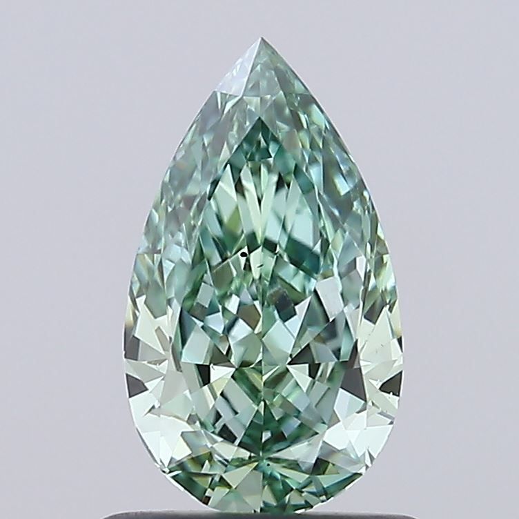 Pear Fancy Vivid Green Lab-grown Diamond 1ct VS2 loose diamond