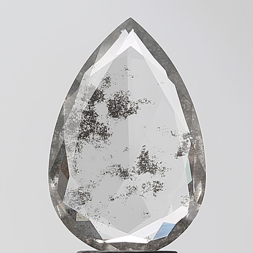 Pear Salt And Pepper Lab-grown Diamond 2.05ct I1 loose diamond