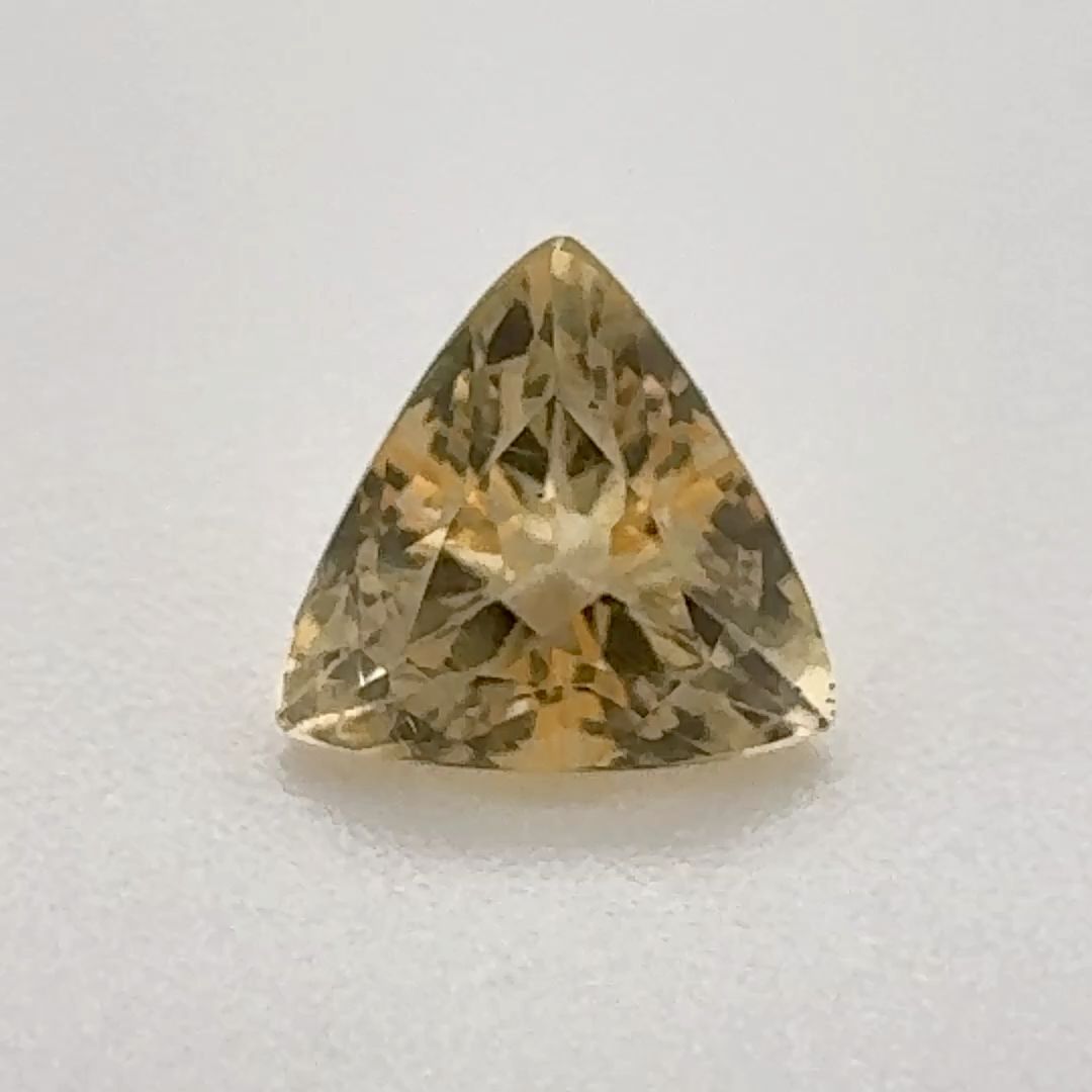 Trilliant Yellow Topaz 0.785ct loose gemstone