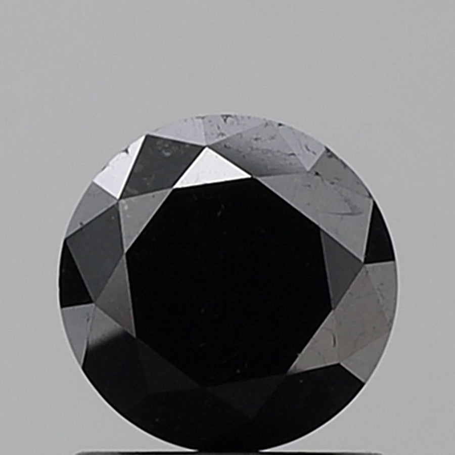 Round Black Natural Diamond 1.26ct VS2 loose diamond