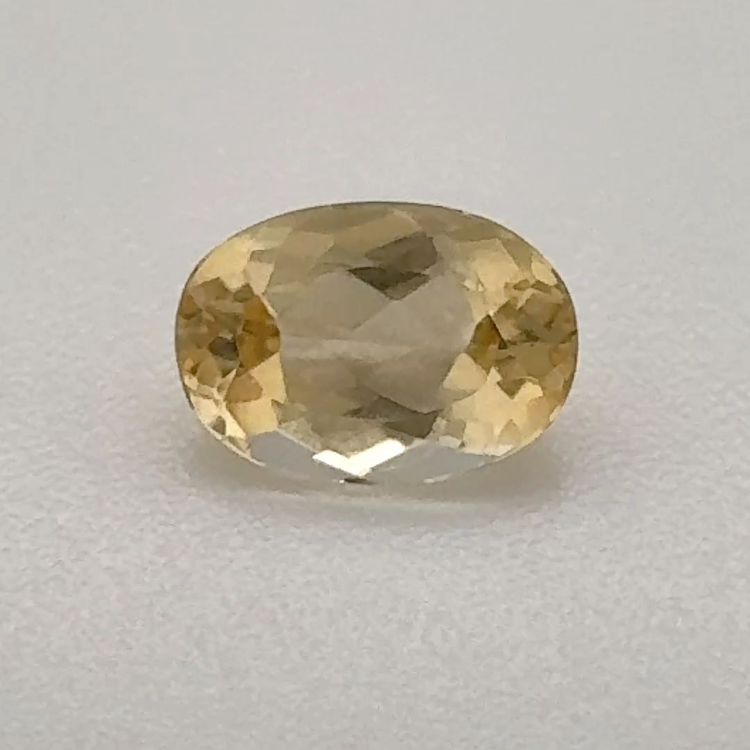 Oval Yellow Topaz 0.685ct loose gemstone
