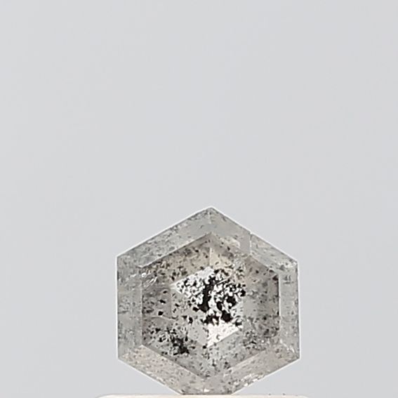 Hexagonal Salt And Pepper Natural Diamond 0.44ct VS1 loose diamond