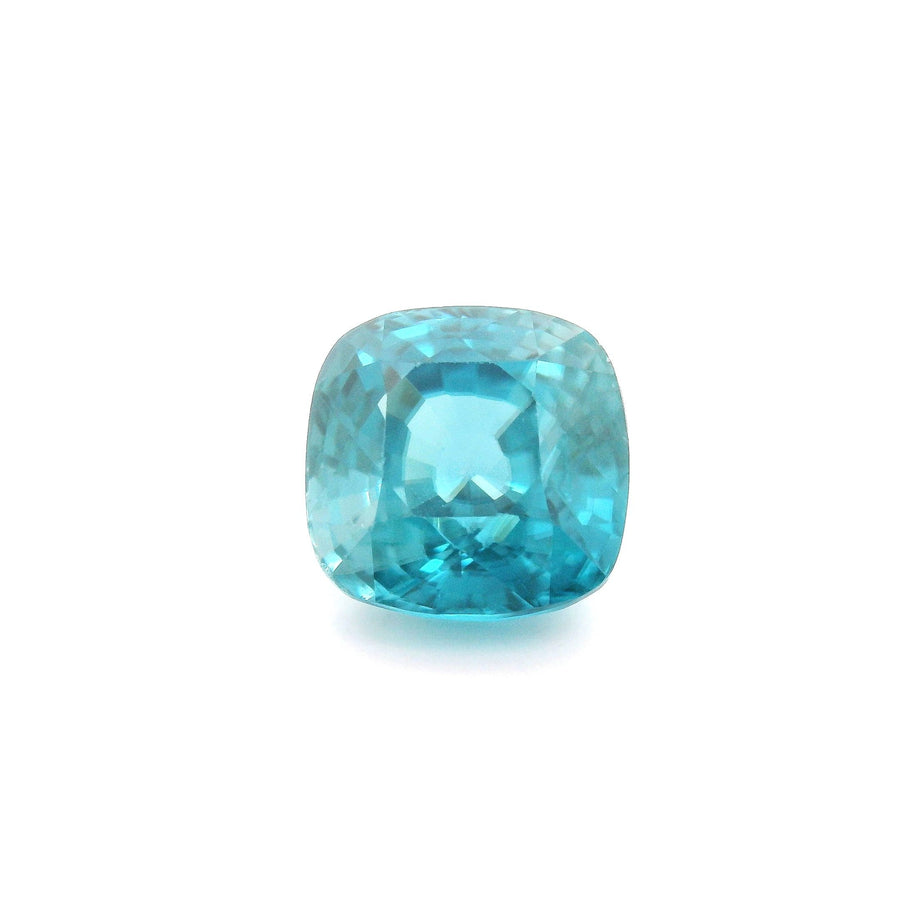 Cushion Blue Zircon 5.97ct loose gemstone