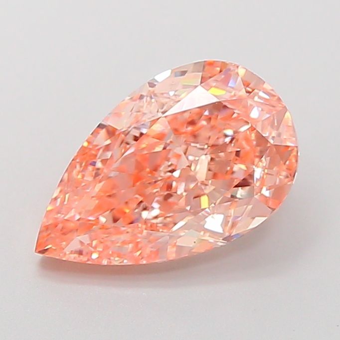 Pear Fancy Intense Brownish Orange Lab-grown Diamond 3.01ct VS1 loose diamond