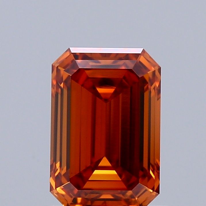 Emerald Fancy Vivid Orange Lab-grown Diamond 1.06ct VVS2 loose diamond