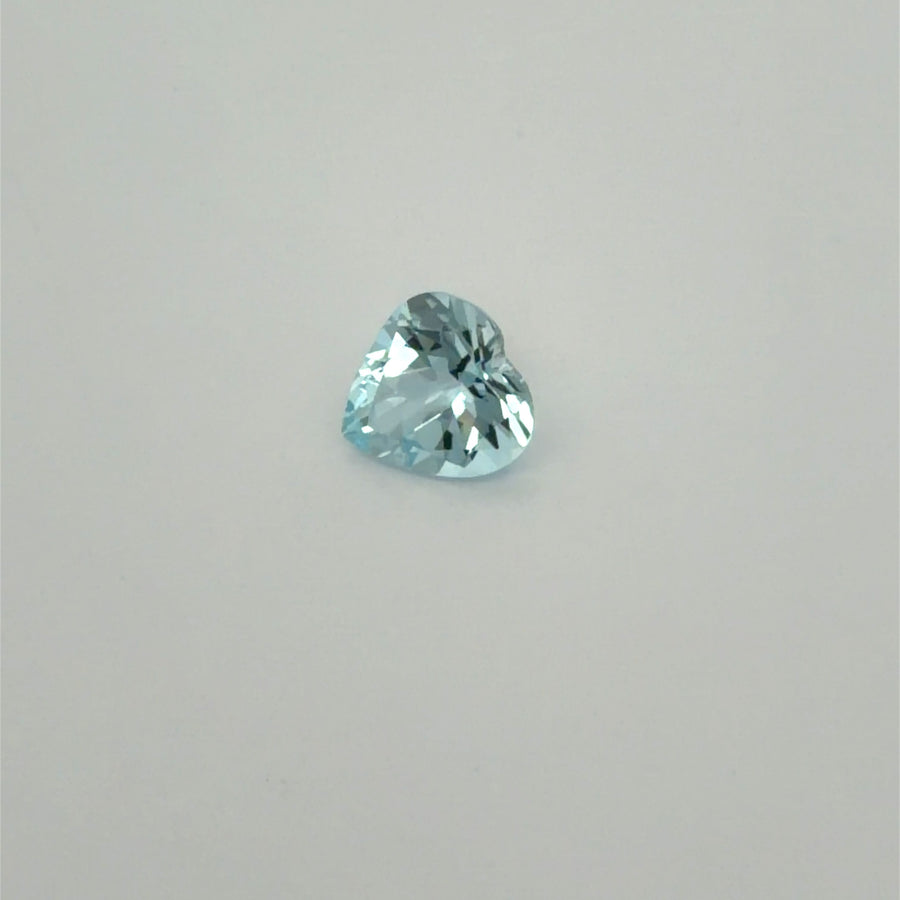 Heart Blue Aquamarine 1.51ct loose gemstone