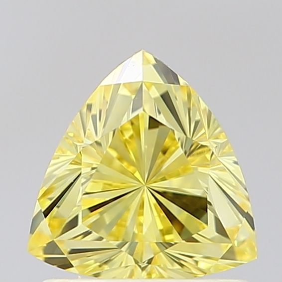 Triangular Fancy Intense Yellow Lab-grown Diamond 1ct VS1 loose diamond