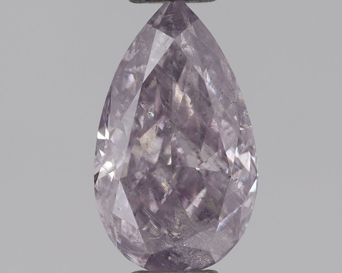 Pear Fancy Pink Purple Natural Diamond 0.52ct I3 loose diamond