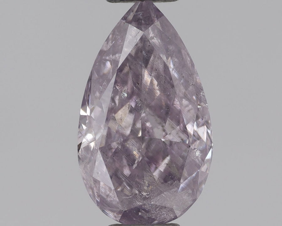 Pear Fancy Pink Purple Natural Diamond 0.52ct I3 loose diamond