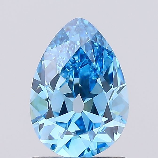 European Cut Fancy Vivid Blue Lab-grown Diamond 1.06ct VS1 loose diamond
