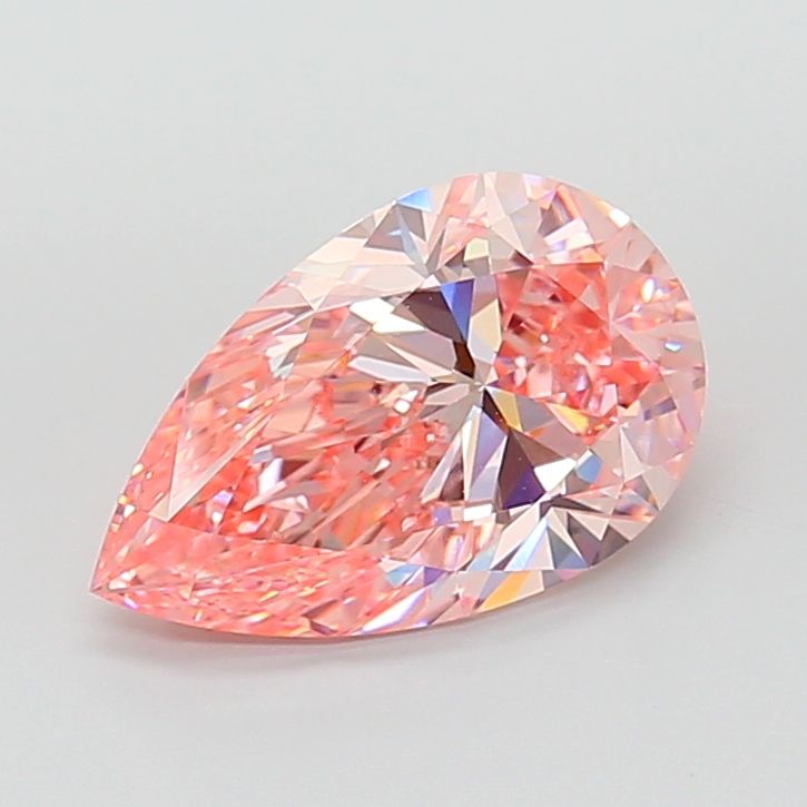 Pear Fancy Vivid Pink Lab-grown Diamond 5.02ct VVS2 loose diamond